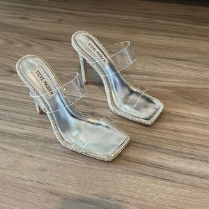 Steve Madden clear heels